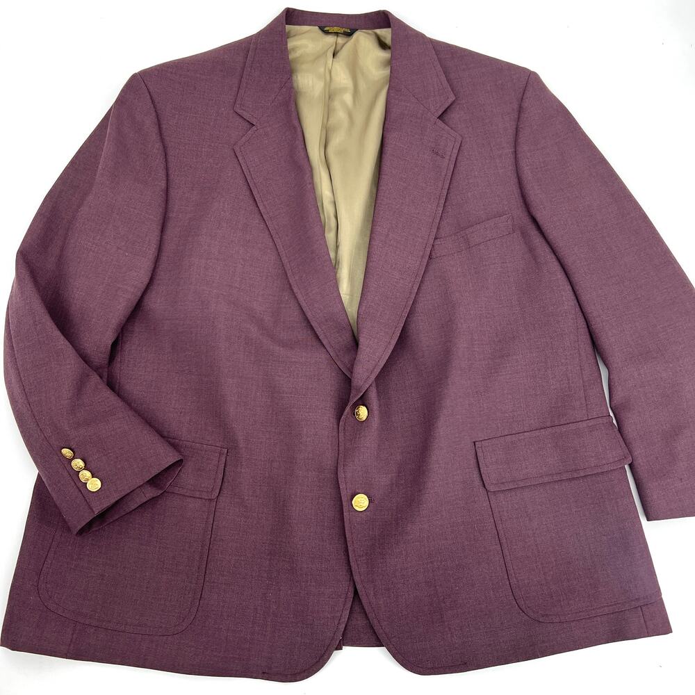 Vintage Palm Beach Plum Mens Blazer Sport Jacket Size **READ** Preowned